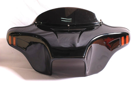 Talon Billets - BATWING FAIRING WINDSHIELD HARLEY HERITAGE SOFTAIL CLASSIC PAINTED 6X9" HOLES