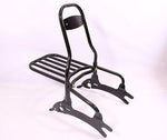 Talon Billets - Y59+R BLACK 22" QUICK RELEASE PASSENGER BACKREST RACK INDIAN CHIEF CLASSIC VINTAGE 14-18