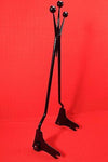 Talon Billets - Y17 Tall A2 Black Backrest Tall Sissy Bar 4 Harley Touring Road King Street Electra Glide 97-08