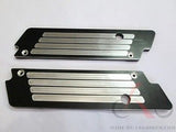 Talon Billets - ANODIZED Billet CNC Saddlebags Latch Cover Face  Harley Touring SOFTAIL FL 93-13