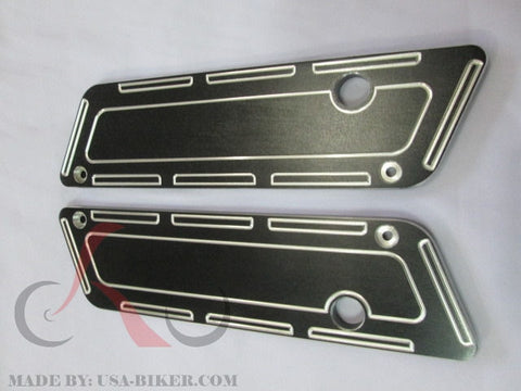 ANODIZED CNC Aluminum  Saddlebags Latch Cover Face 4 Harley Touring 93-13