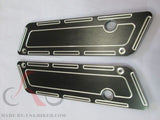 ANODIZED CNC Aluminum  Saddlebags Latch Cover Face 4 Harley Touring 93-13