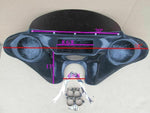 Talon Billets - ABS DOUBLE DIN PAINTED Batwing Fairing Windshield for Kawasaki Vulcan 800A With Small headlight