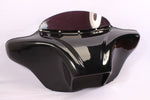 Talon Billets - Painted Batwing Fairing Windshield For Harley Davidson Heritage Softail Classic Flstc 6x9" Speaker