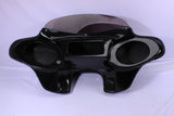 Talon Billets - Painted batwing fairing windshield for harley yamaha xvs1100 v-star classic silverado speaker 6x9"