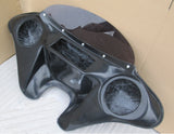 Talon Billets - 6.5" Speaker Batwing Fairing Windshield For Harley Dyna Street Bob 2005- Up