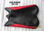 Talon Billets - SEAT COVER SKIN FOR YAMAHA YZFR6 R6 08 09 10 11 12  RED   BLACK SIDES