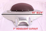 Universal Cruiser Fairing Batwing Windshield Hardware Honda Sabre Shadow CHROME