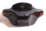 Talon Billets - Batwing Fairing Windshield KAWASAKI VN800 CLASSIC 1995-2006 ABS Amb er Light