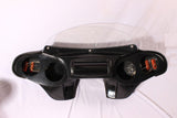 Talon Billets - Unpainted Batwing Fairing Windshield Harley FLD Dyna Switchback 4X5” Holes Amber