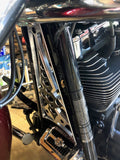 Talon Billets - CNC BILLET Frame Grill RADIATOR COVER 4 Harley Touring Road Street Electra Glide