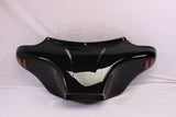 Talon Billets - Locofairing Batwing Fairing Windshield 4 Victory Series Abs Red Amber Lights