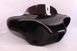 Talon Billets - PAINTED BATWING FAIRING WINDSHIELD Harley FLD DYNA Switchback 4X5” HOLES BAGGER