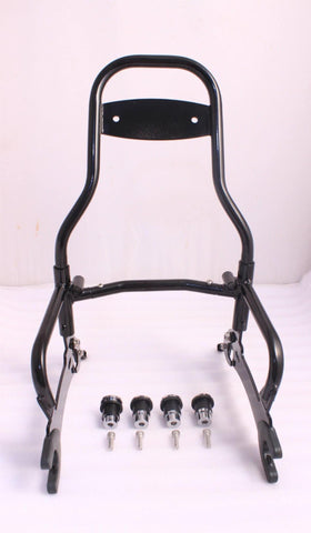 Black Backrest Sissy Bar w/ Mounting Spools Fit For Indian Chieftain 2014-2022